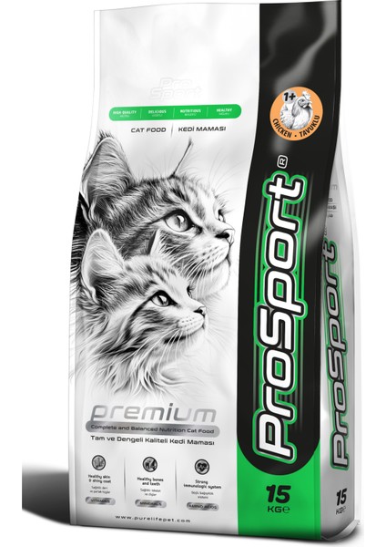 Prosport Tavuk Etli Yetişkin Kedi Maması 15KG
