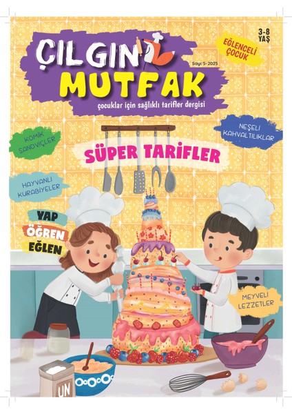 Eğlenceli Çocuk Çılgın Mutfak Abonelik ( Yılda 4 Sayı) 3 Ayda1