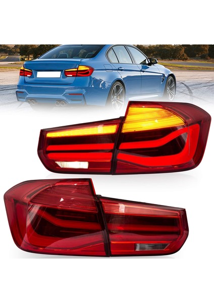 Bmw F30 2012-2018 Kırmızı Lci Ledli Arka Stop