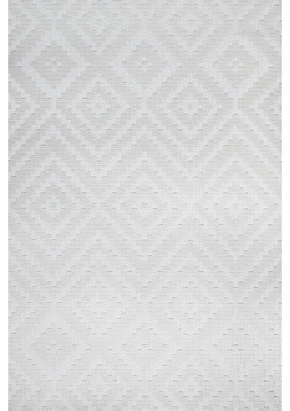 Geometrik Beyaz Pamuk Dikdörtgen Modern Desenli Pamuk Makinada Yıkanabilir Hav Toz Vermez Leke Tutmayan Kaymaz Taban Dijital Makine Baskı Salon Yolluk Mutfak Halı