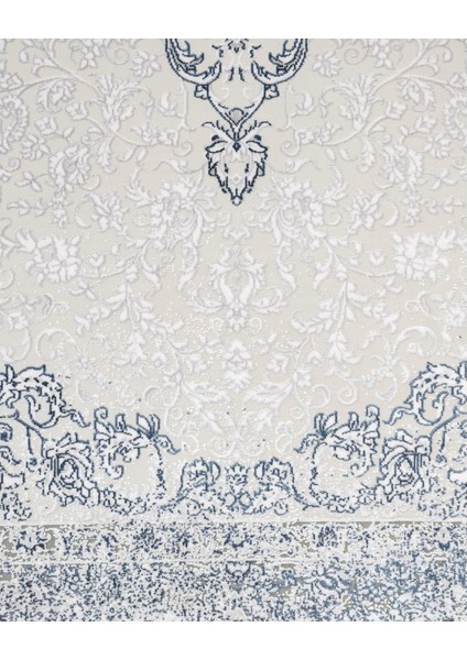 Klasik Mavi Akrilik Dikdörtgen Modern Desenli Akrilik Hav Vermeyen Leke Tutmayan Kolay Temizlenen Yumuşak Makine Salon Yolluk Mutfak Halı fırsatları