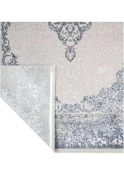 Klasik Mavi Akrilik Dikdörtgen Modern Desenli Akrilik Hav Vermeyen Leke Tutmayan Kolay Temizlenen Yumuşak Makine Salon Yolluk Mutfak Halı indirimleri