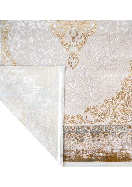 Klasik Gold Akrilik Dikdörtgen Modern Desenli Akrilik Hav Vermeyen Leke Tutmayan Kolay Temizlenen Yumuşak Makine Salon Yolluk Mutfak Halı modelleri