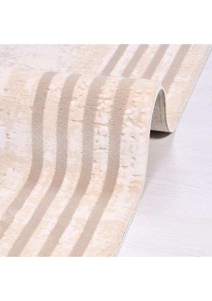 Addilyn Çerçeveli Krem Akrilik Kare Modern Desenli Akrilik Hav Vermeyen Leke Tutmayan Kolay Temizlenen Yumuşak Makine Salon Yolluk Mutfak Halı fiyatları