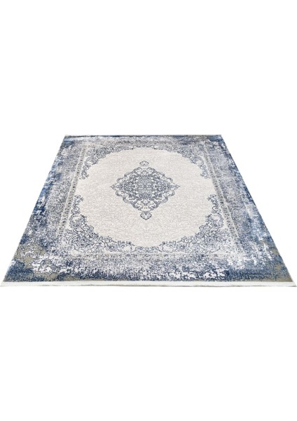 Klasik Mavi Akrilik Dikdörtgen Modern Desenli Akrilik Hav Vermeyen Leke Tutmayan Kolay Temizlenen Yumuşak Makine Salon Yolluk Mutfak Halı modelleri