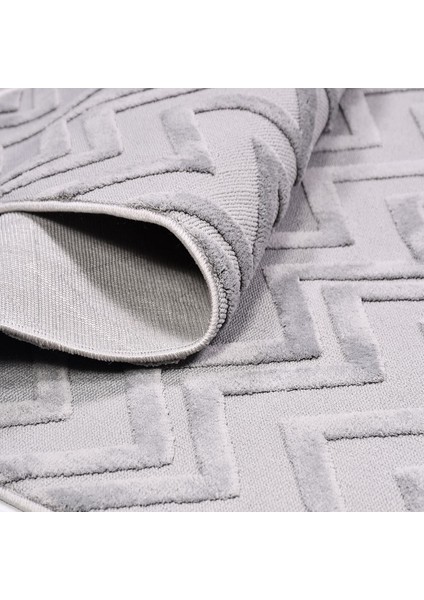 Snowfall Gri Geometrik Etnik Modern Desenli Hav Vermeyen Leke Tutmayan Kolay Temizlenen Yumuşak Makine Salon Yolluk Mutfak Halı fiyatları