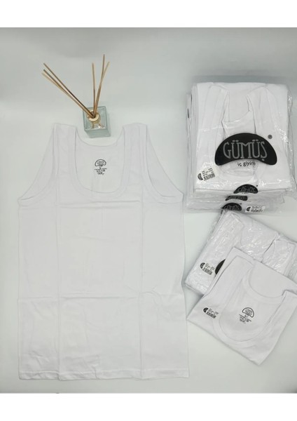 Geniş Askılı 6lı Paket Beyaz Atlet modelleri