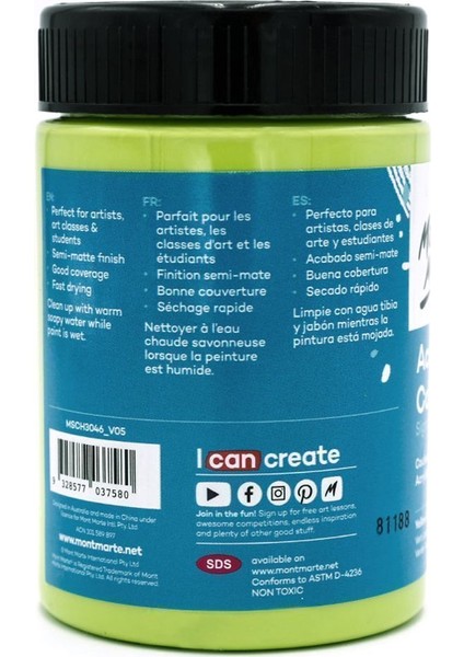 mm Akrilik Renkli Boya Signature 300ML - Yellow Green fiyatları