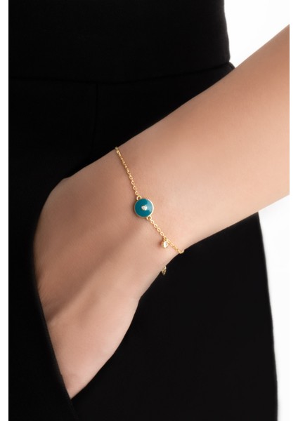 Minimal 18 Ayar Sarı Altın Kaplama 18 cm Gümüş Bileklik fiyatları