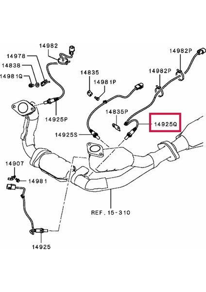 Yeni Yüksek Kaliteli Araba Ön Oksijen Sensörü MN153035 MN153036 Mitsubishi Outlander Grandis 4G69 Otomatik Parçalar Için MR578113 (Yurt Dışından) indirimleri