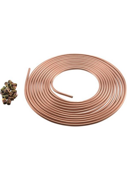 2pcs 25FT 7.62M Tüp Somunlar Araç Rulo Tüp Bobini 1/4 Inç Od Bakır Nikel Fren Boru Hortum Hortum Boru Tüpü Tüp (Yurt Dışından) fırsatları