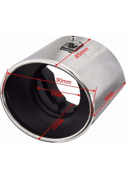 Honda Accord Için 4x 2008 2009 2012 2012 Arka Susturucu Uçlu Boru Çelik Egzoz Kuyruğu (Yurt Dışından) fırsatları