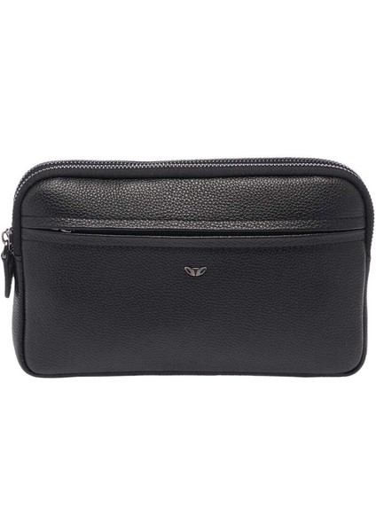 Siyah Hakiki Deri Erkek El Çantası - S1PC00021488-A6F