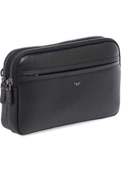 Siyah Hakiki Deri Erkek El Çantası - S1PC00021488-A6F fiyatları