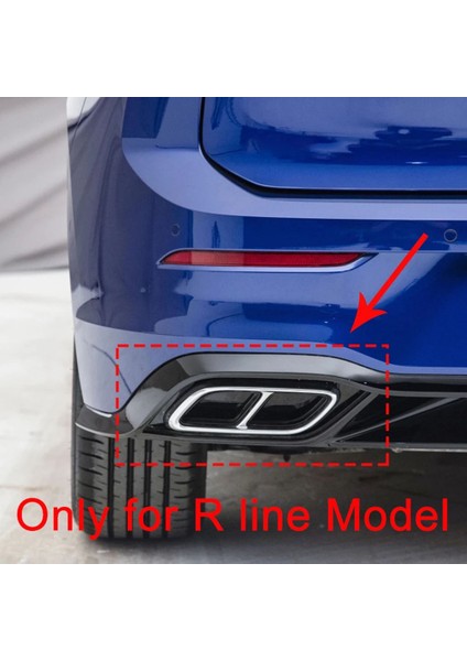 Araç Arka Egzoz Borusu Susturucu Uç Kapak Golf Için 8 Mk8 Aksesuarları 2020 2021 (Yurt Dışından) modelleri