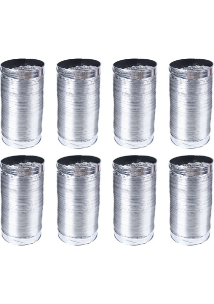 8x 3 Metre Uzunluk 4 Inç Temiz Hava Sistemi Esnek Alüminyum Egzoz Kanalı Borusu Hava Havalandırma Borusu Hortum Banyo Için (Yurt Dışından)