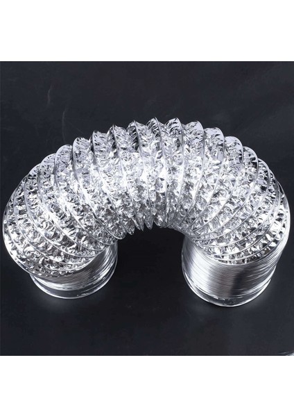 8x 3 Metre Uzunluk 4 Inç Temiz Hava Sistemi Esnek Alüminyum Egzoz Kanalı Borusu Hava Havalandırma Borusu Hortum Banyo Için (Yurt Dışından) fırsatları