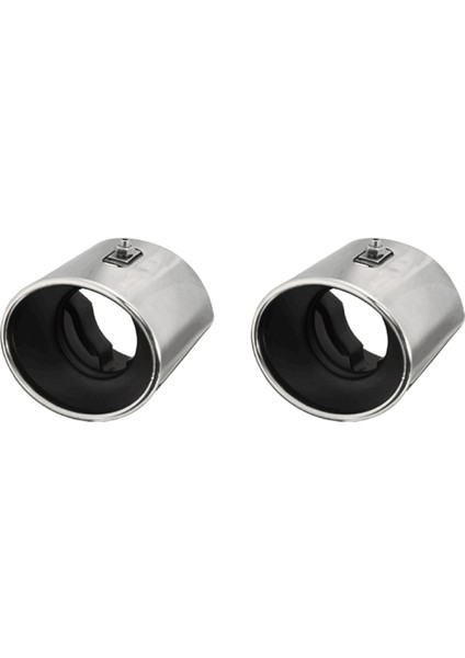 Honda Accord Için 2x 2008 2009 2012 2012 Arka Susturucu Uçlu Boru Çelik Egzoz Kuyruğu (Yurt Dışından)