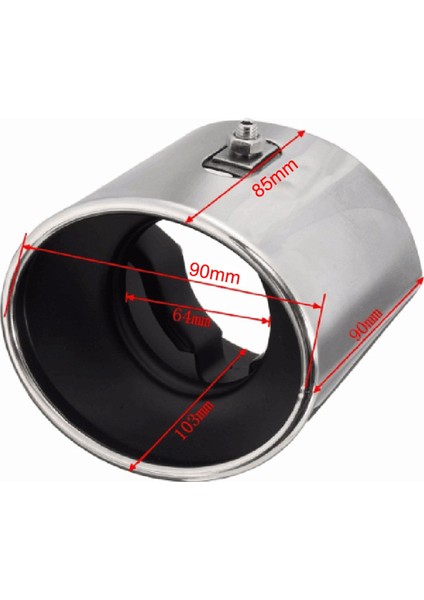 Honda Accord Için 2x 2008 2009 2012 2012 Arka Susturucu Uçlu Boru Çelik Egzoz Kuyruğu (Yurt Dışından) fiyatları