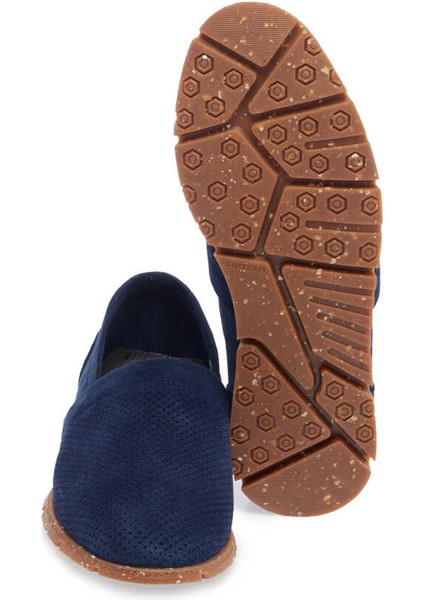 Mavi Hakiki Süet Deri Erkek Loafer - E24I1AY56589-F60 fırsatları
