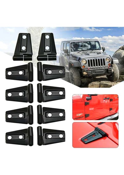 10PCS/LOT Araba Kaputu ve Kapı Menteşe Kapağı Jeep Wrangler Jk Jku 2007-2017 (Yurt Dışından) fırsatları
