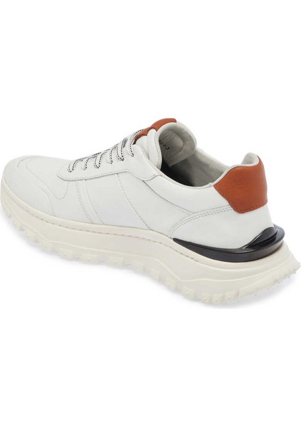 Beyaz Hakiki Deri Erkek Sneaker - E24I1AY56621-A26 fiyatları