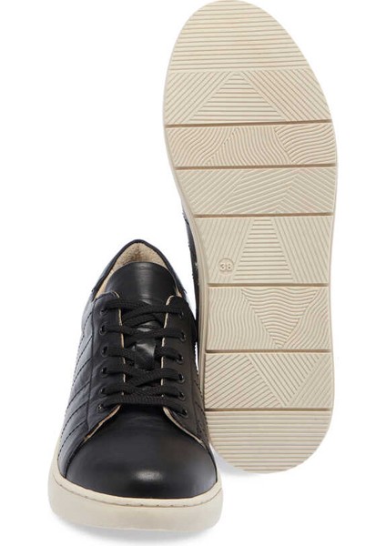 Siyah Hakiki Deri Kadın Sneaker - K24I1AY67138-A23 fırsatları