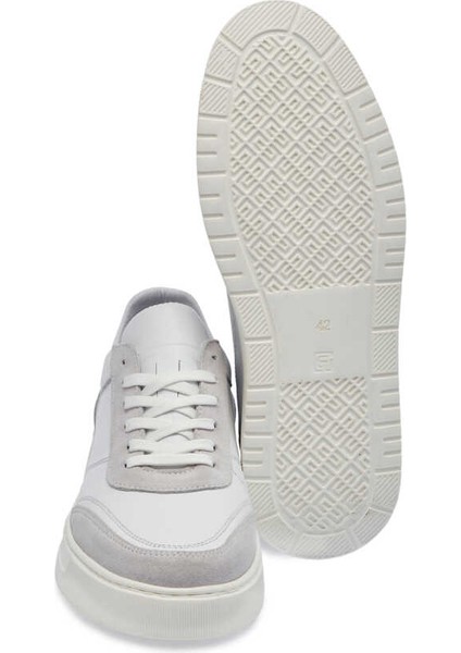 Gri Hakiki Deri Erkek Sneaker - E24I1AY56602-T3O fırsatları
