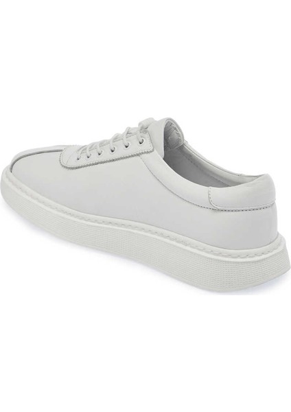 Beyaz Hakiki Deri Erkek Sneaker - E24I1AY56610-A26 fiyatları