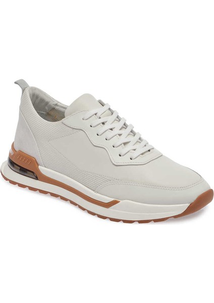 Beyaz Hakiki Deri Erkek Sneaker - E24I1AY56619-A26