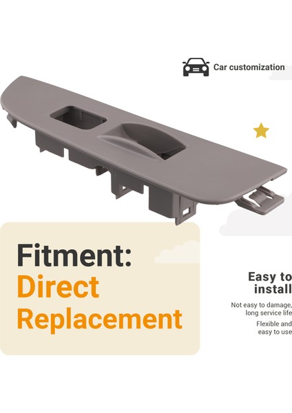 Sağ Ön Kapı Kolçak Üst Panel Trim 74231-02060-B0 Toyota Corolla Için 1998-2002 Elektrikli Pencere Anahtarı Çerçeve Gri (Yurt Dışından) fırsatları