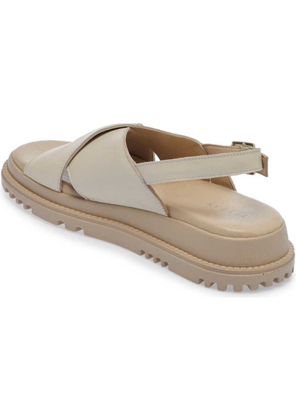Bej Hakiki Deri Kadın Sandalet - K24Y1SN67140-A25 modelleri