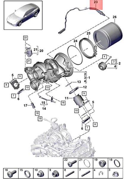 Porsche Cayenne Panamera Macan PAC906265B 9A790626520 8W0906265K 06M906265 Için Araba Oksijen Sensörü (Yurt Dışından) fırsatları