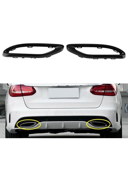 Araba Sol Arka Egzoz Kuyruk Borusu Trim Kapağı 2058852221 Mercedes-Benz C-Class W205 2013-2017 (Yurt Dışından) indirimleri