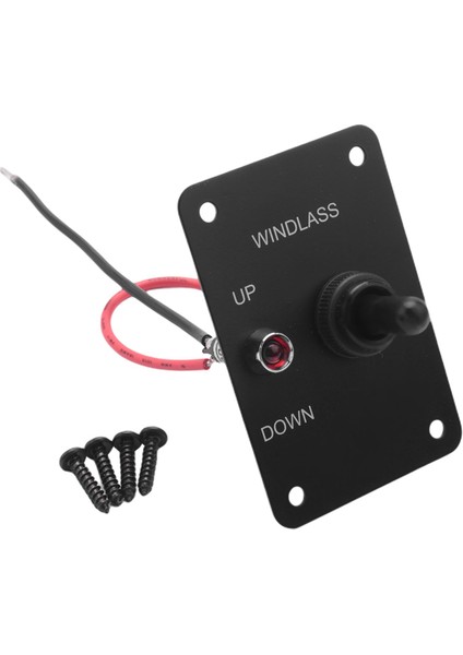 4x Deniz Teknesi Ankraj Dönüşü Geri Dönüş Geçiş Anahtarı Alüminyum Plaka 2 Yol LED Işık Yukarı/aşağı Geçiş Anahtarı Ankrajı Vinç (Yurt Dışından) modelleri