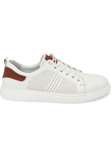 Beyaz Hakiki Deri Erkek Sneaker - E24I1AY56608-A26 modelleri