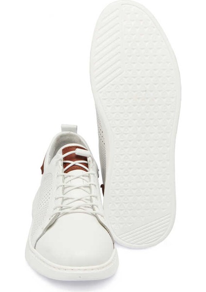 Beyaz Hakiki Deri Erkek Sneaker - E24I1AY56608-A26 fırsatları
