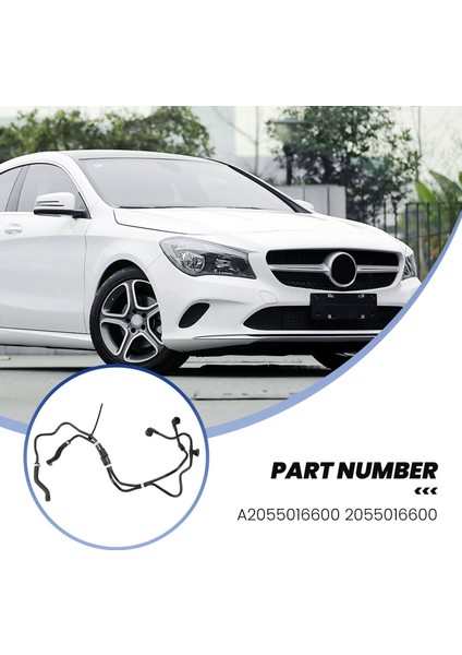 Egzoz Borusu C-Serisi Yardımcı Su Şişesi Su Borusu A205501600 205501600 Mercedes-Benz Için Cla 180 Cla 200 Cla 220 (Yurt Dışından) modelleri