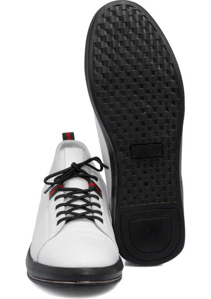 Beyaz Hakiki Deri Erkek Sneaker - E24I1AY56623-A26 fırsatları