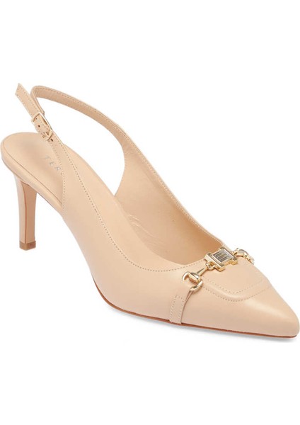Pudra Hakiki Deri Kadın Stiletto - K24I1AY67173-L5C