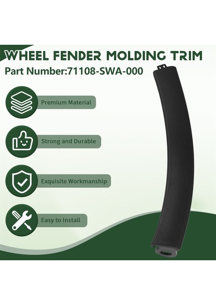 Honda Crv 2007-11 Için Ön Tampon Tekerleği Çamurluk Kalıplama Trimi 71108-SWA-000 (Yurt Dışından) indirimleri