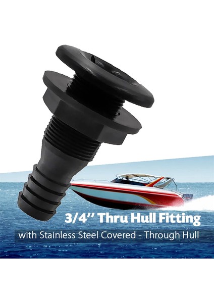 2x 3/4 Inç Hortum Plastik Thru-Hull Buluş Pompası Tahliye Hortum Hortumu Tekneler Için Bağlantı Deniz Yat Rv Kamp Kamyon (Yurt Dışından) fırsatları