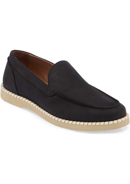 Siyah Hakiki Nubuk Deri Erkek Loafer - E24I1AY56641-A64