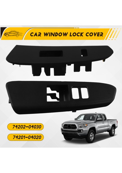1paır Ön Kapı Kolçak Pencere Asansör Anahtarı Toyota Tacoma Için Çerçeve Trim Kapak 2012-2015 2dr 74202-04030 74201-04020 Lhd (Yurt Dışından) fırsatları