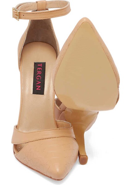 Bej Hakiki Deri Kadın Stiletto - K24I1AY67289-S2S fırsatları