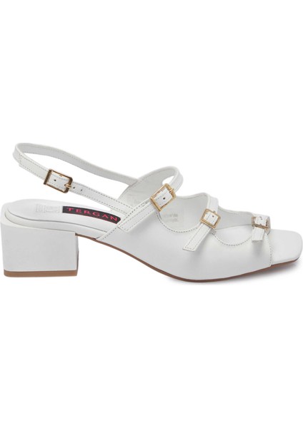 Beyaz Hakiki Deri Kadın Sandalet - K24Y1SN67292-A26 modelleri