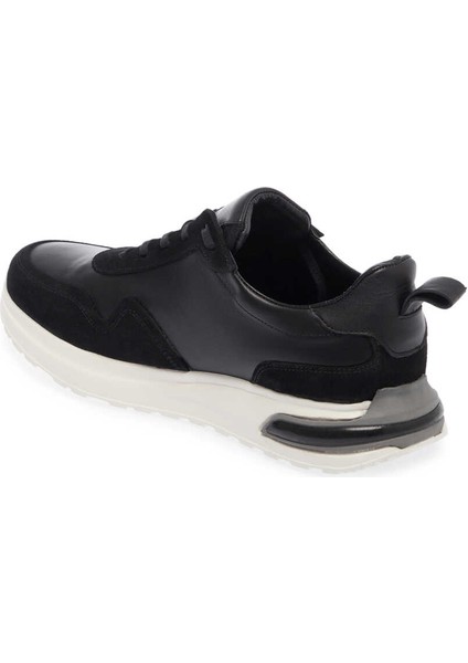 Siyah Hakiki Deri Erkek Sneaker - E24I1AY56667-W19 fiyatları
