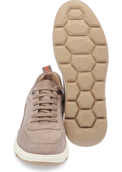 Vizon Hakiki Nubuk Deri Erkek Sneaker - E24I1AY56683-A65 fırsatları