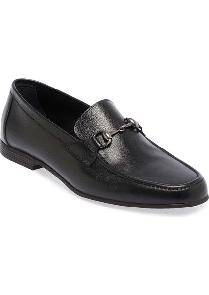 Siyah Hakiki Deri Erkek Loafer - E24I1AY56655-A23