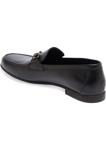 Siyah Hakiki Deri Erkek Loafer - E24I1AY56655-A23 fiyatları